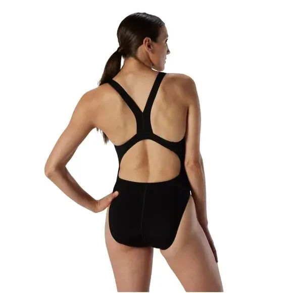 Women's Speedo Endurance Super Proback Solid One piece Black Swimsuit 6 / 32 - Picture 11 of 11